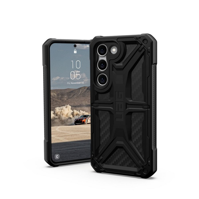 Kryt Urban Armor Gear Monarch na Samsung Galaxy S23 5G Prémiové puzdro  MagSAFE  Uhlíkové vlákno