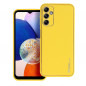 Kryt Leather na Samsung Galaxy A14 5G Žltý