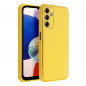 Kryt Leather na Samsung Galaxy A14 5G Žltý