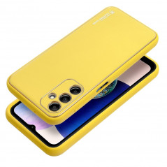 Kryt Leather na Samsung Galaxy A14 5G Žltý