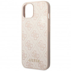 Kryt Guess 4G Gold Logo na Apple iPhone 14 Elegant  Ružový
