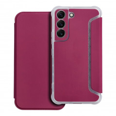 Peňaženkové puzdro Piano Book na Samsung Galaxy S22 Purpurový