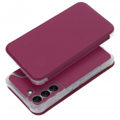 Peňaženkové puzdro Piano Book na Samsung Galaxy S22 Purpurový