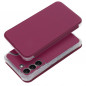 Peňaženkové puzdro Piano Book na Samsung Galaxy S22 Purpurový