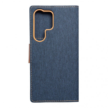 Peňaženkové puzdro CANVAS Book na Samsung Galaxy S23 Ultra 5G Námornícka modrá