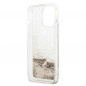 Kryt Guess Liquide Glitter Charms na Apple iPhone 14 Pro Max Elegant  Zlatý