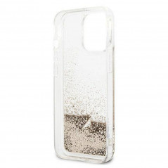 Kryt Guess Liquide Glitter Charms na Apple iPhone 14 Pro Max Elegant  Zlatý