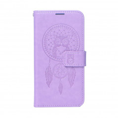 Peňaženkové puzdro MEZZO Book na XIAOMI Redmi 10 Lapač snov  Fialový (Purple)