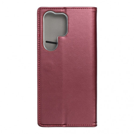 Peňaženkové puzdro Smart Magneto book na Samsung Galaxy S23 Ultra 5G Bordový