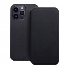 Peňaženkové puzdro Dual Pocket book na Apple iPhone 14 Pro Max Čierny