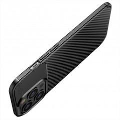 Kryt Carbon premium na Apple iPhone SE 2022 5G Elegant  Čierny
