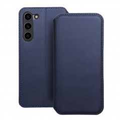 Peňaženkové puzdro Dual Pocket book na Samsung Galaxy S23 5G Tmavší modrý