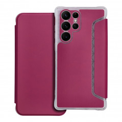 Peňaženkové puzdro Piano Book na Samsung Galaxy S22 Ultra Purpurový