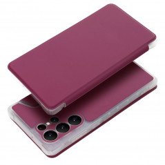 Peňaženkové puzdro Piano Book na Samsung Galaxy S22 Ultra Purpurový