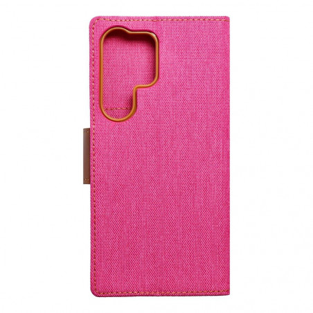 Peňaženkové puzdro CANVAS Book na Samsung Galaxy S23 Ultra 5G Ružový