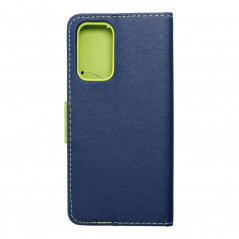 Peňaženkové puzdro Fancy Book na Samsung Galaxy A23 5G Námornícka modrá / Limetkovo zelený