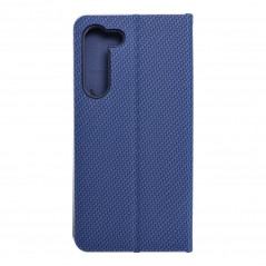 Peňaženkové puzdro LUNA Book Carbon na Samsung Galaxy S23 Plus 5G Uhlíkové vlákno, Elegant  Modrý