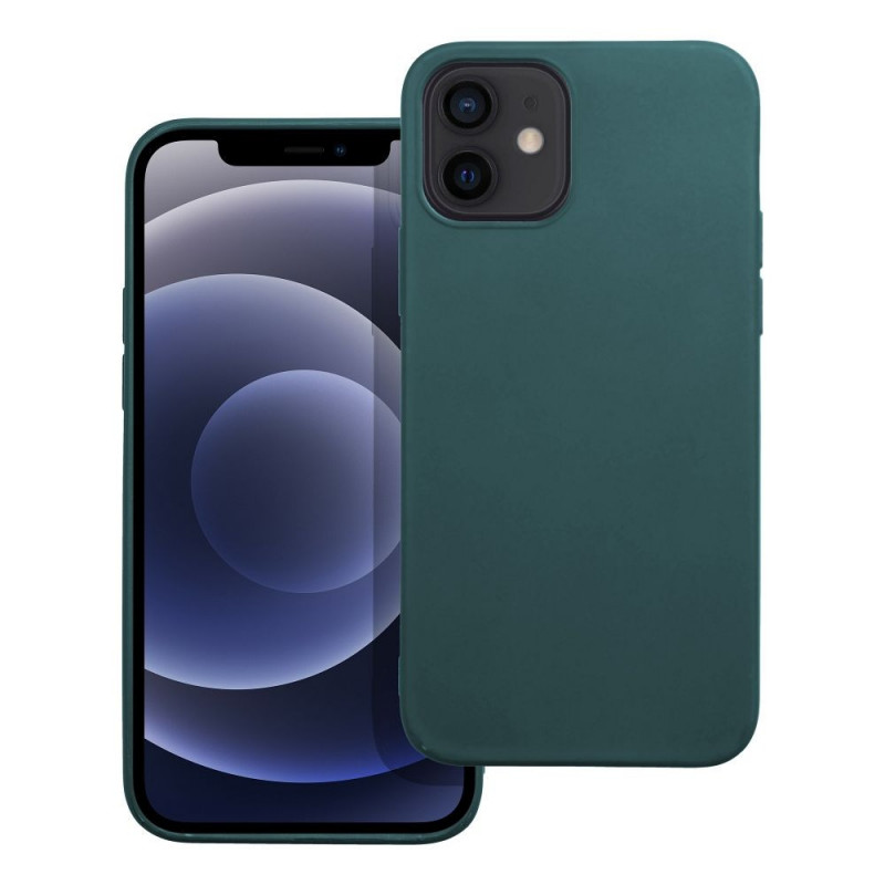 Kryt MATT na Apple iPhone 12 Tmavo zelený