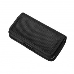 Univerzálne puzdro, Horizontálne puzdro Horizontal Belt Holster OXFORD na Apple iPhone 11 Čierny