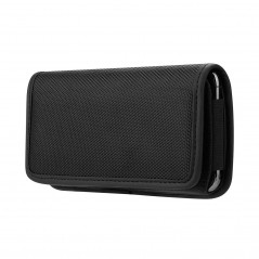 Univerzálne puzdro, Horizontálne puzdro Horizontal Belt Holster OXFORD na Apple iPhone 12 Pro Čierny