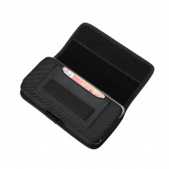 Univerzálne puzdro, Horizontálne puzdro Horizontal Belt Holster OXFORD na Apple iPhone 12 Pro Čierny