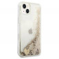 Kryt Guess Liquide Glitter Charms na Apple iPhone 14 Elegant  Zlatý