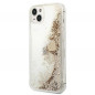 Kryt Guess Liquide Glitter Charms na Apple iPhone 14 Elegant  Zlatý