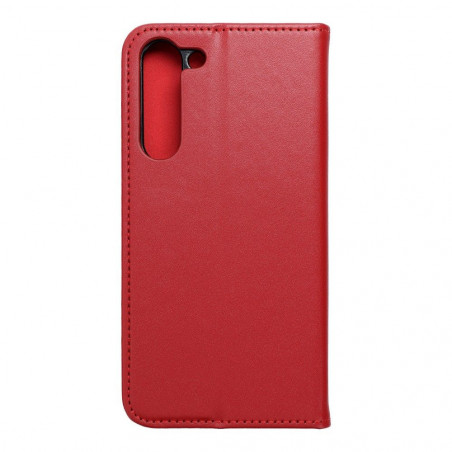 Peňaženkové puzdro Leather case SMART PRO na Samsung Galaxy S23 Plus 5G Elegant Vinovo červený