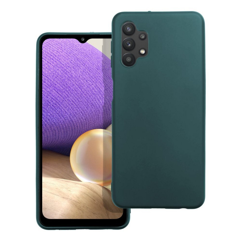 Kryt MATT na Samsung Galaxy A32 5G Tmavo zelený