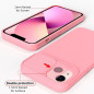 Kryt Slide na Apple iPhone 14 Svetlo ružový