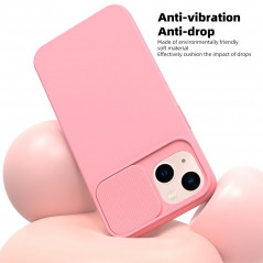 Kryt Slide na Apple iPhone 14 Svetlo ružový