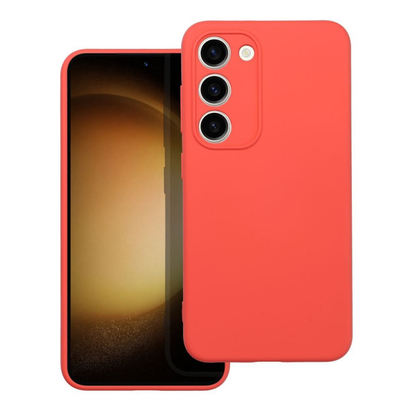 Kryt Silicone na Samsung Galaxy S23 5G Elegant  Broskyňový