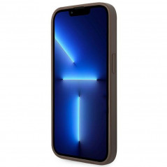 Kryt Guess 4G Gold Logo na Apple iPhone 14 Pro Elegant  Hnedý