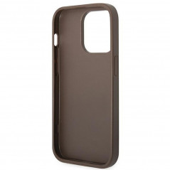 Kryt Guess 4G Gold Logo na Apple iPhone 14 Pro Elegant  Hnedý