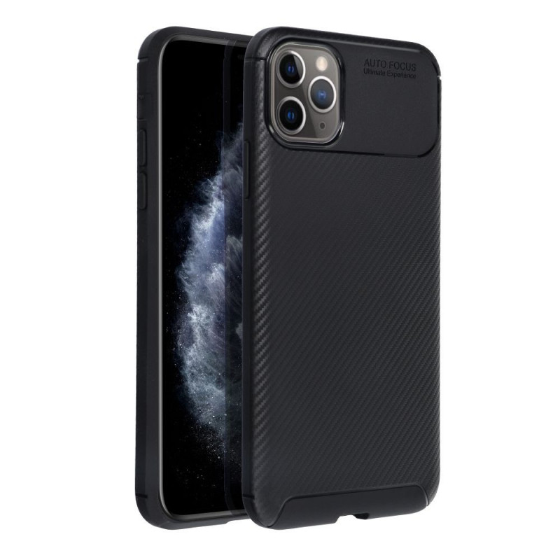 Kryt Carbon premium na Apple iPhone 11 Pro Max Elegant  Čierny