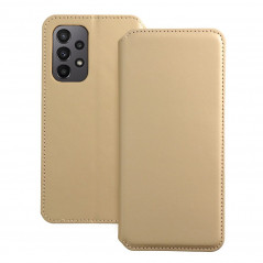 Peňaženkové puzdro Dual Pocket book na Samsung Galaxy A23 5G Zlatý