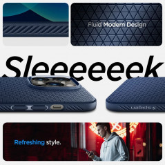 Kryt Spigen  Liquid Air na Apple iPhone 14 Pro Námornícka modrá
