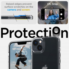 Kryt Spigen Ultra Hybrid na Apple iPhone 14 Krištáľovo čistý  Transparentný