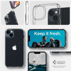 Kryt Spigen Ultra Hybrid na Apple iPhone 14 Krištáľovo čistý  Transparentný