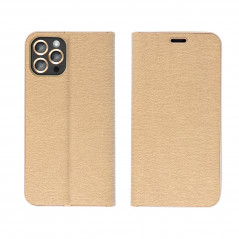 Peňaženkové puzdro LUNA Book Gold na Apple iPhone 14 Pro Elegant  Zlatý