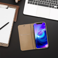 Peňaženkové puzdro LUNA Book Gold na Apple iPhone 14 Pro Elegant  Zlatý