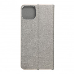 Peňaženkové puzdro LUNA Book Gold na Apple iPhone 14 Plus Elegant Strieborný