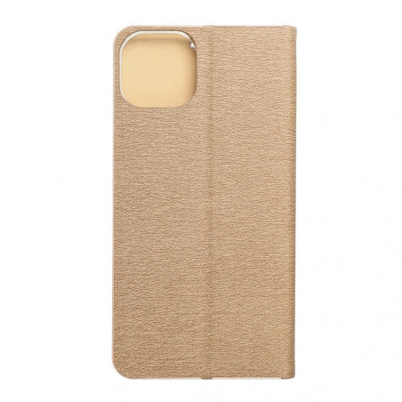 Peňaženkové puzdro LUNA Book Gold na Apple iPhone 14 Plus Elegant Zlatý