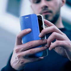 Peňaženkové puzdro Sensitive Book na Apple iPhone 14 Pro Svetlo modrý