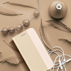 Peňaženkové puzdro Sensitive Book na Apple iPhone 14 Pro Zlatý
