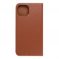 Peňaženkové puzdro Leather case SMART PRO na Apple iPhone 14 Elegant  Hnedý