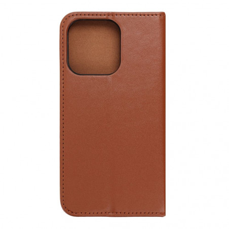 Peňaženkové puzdro Leather case SMART PRO na Apple iPhone 14 Pro Elegant  Hnedý