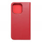 Peňaženkové puzdro Leather case SMART PRO na Apple iPhone 14 Pro Elegant  Vinovo červený
