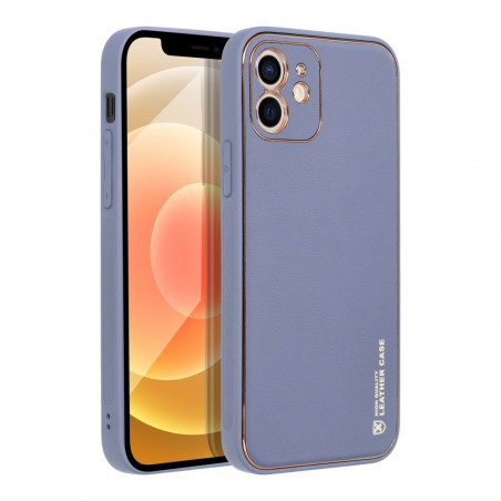 Kryt Leather na Apple iPhone 14 Plus Modrý