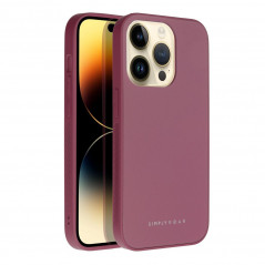 Kryt Roar Matte Glass na Apple iPhone 14 Štýlový  Vinovo červený